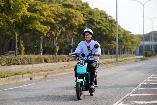 EVスクーターのシェアリングサービス　ラクすく-2