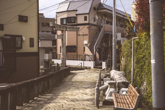 一本柱鳥居（山王神社）-6