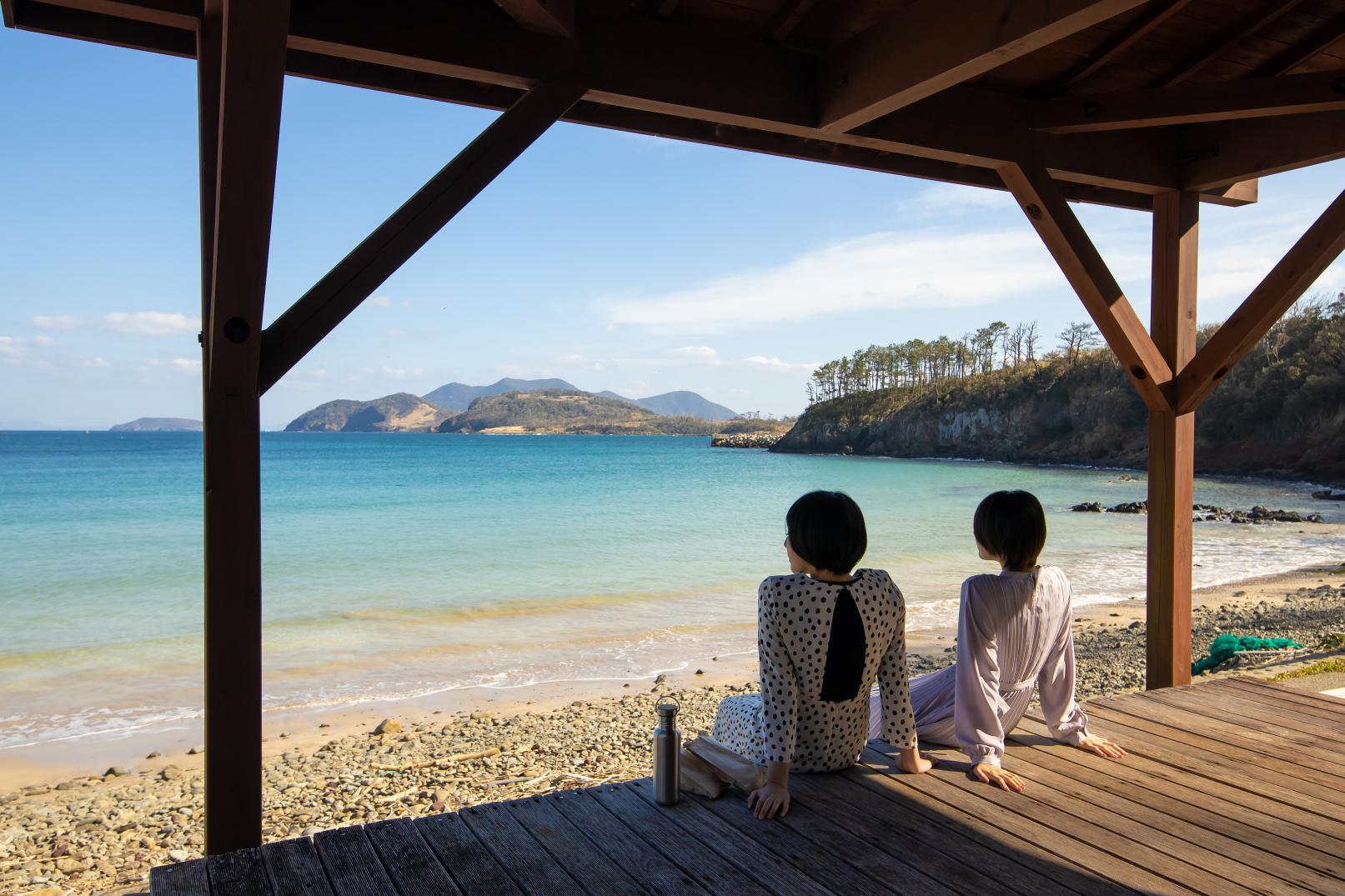 【小値賀】柿の浜海水浴場-1