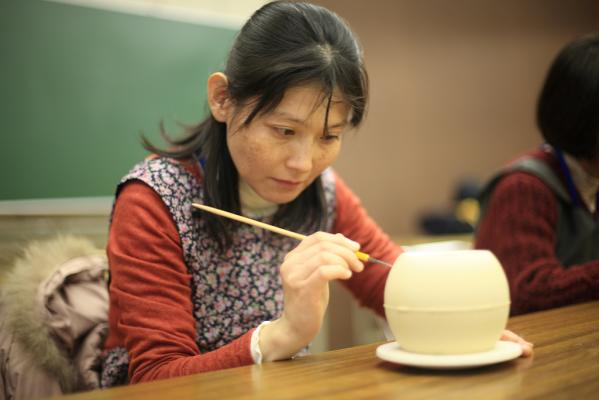 三川内焼透かし彫り体験-0