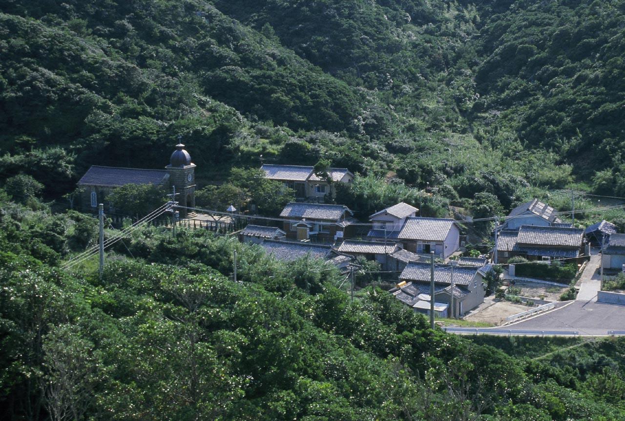 頭ヶ島の集落-1