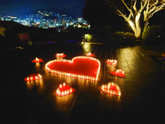 グラバー園　ハートキャンドルイベント-0